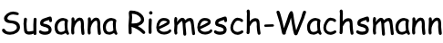 Susanna Riemesch-Wachsmann